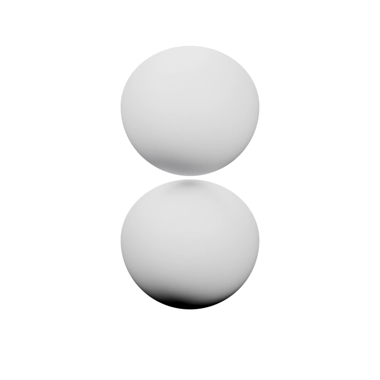 Два сферических элемента, один из которых открывается