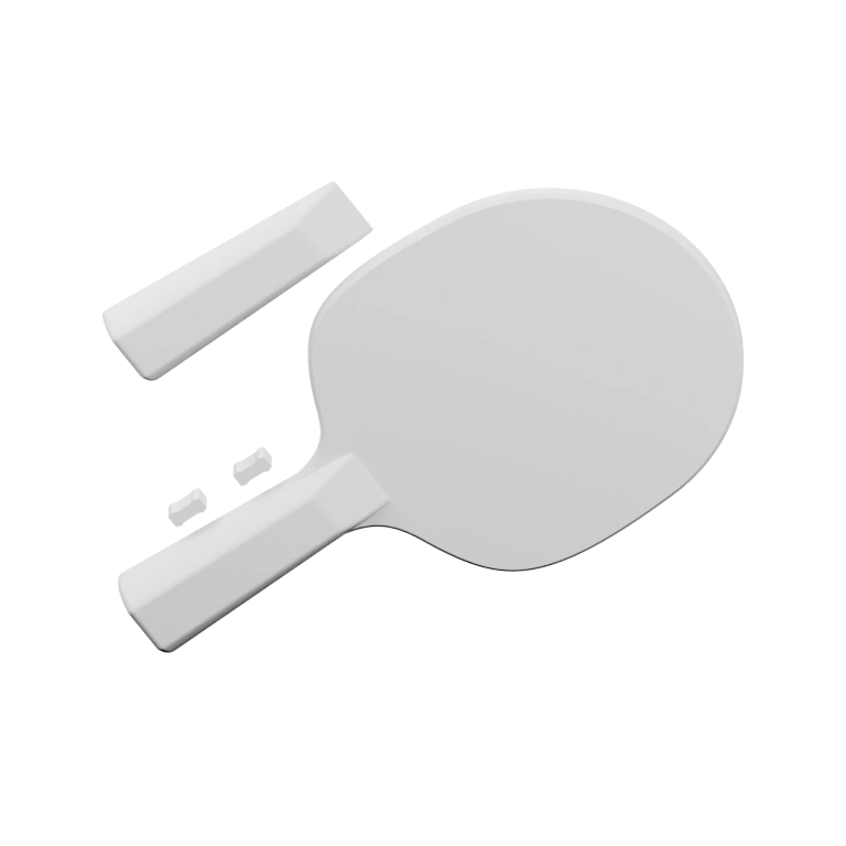 Устройство для игры в пинг понг с выемкой для руки и ручкой