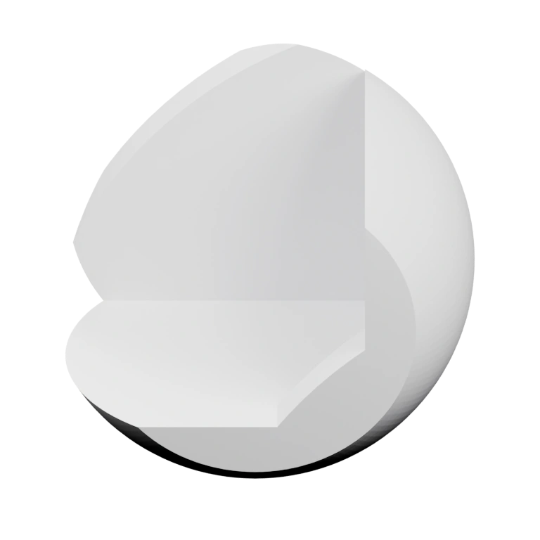 Выступающая конструкция с плавными краями и внутренним пространством