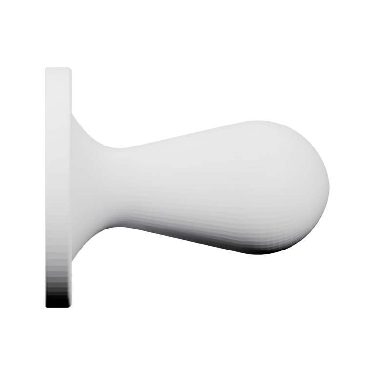 Сферическая верхняя часть, переходящая в плоское основание