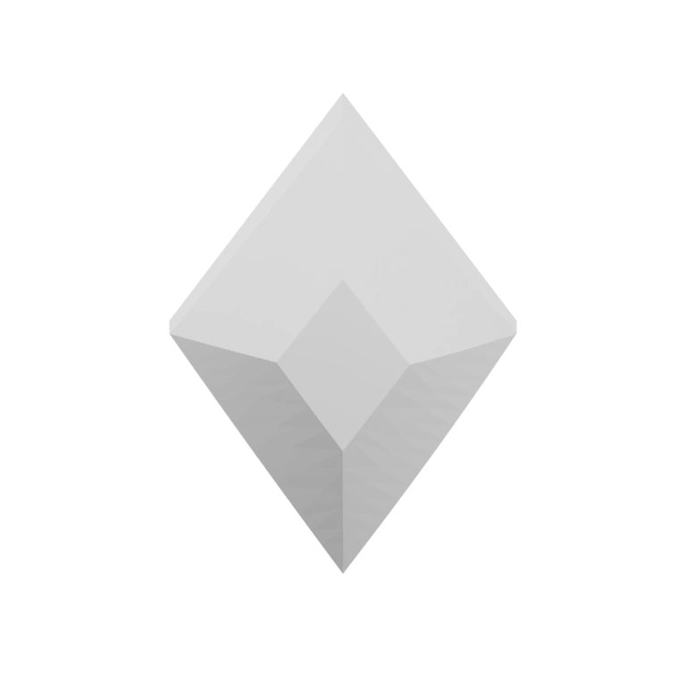 Геометрическая форма с гранями и выступами, симметричная конструкция