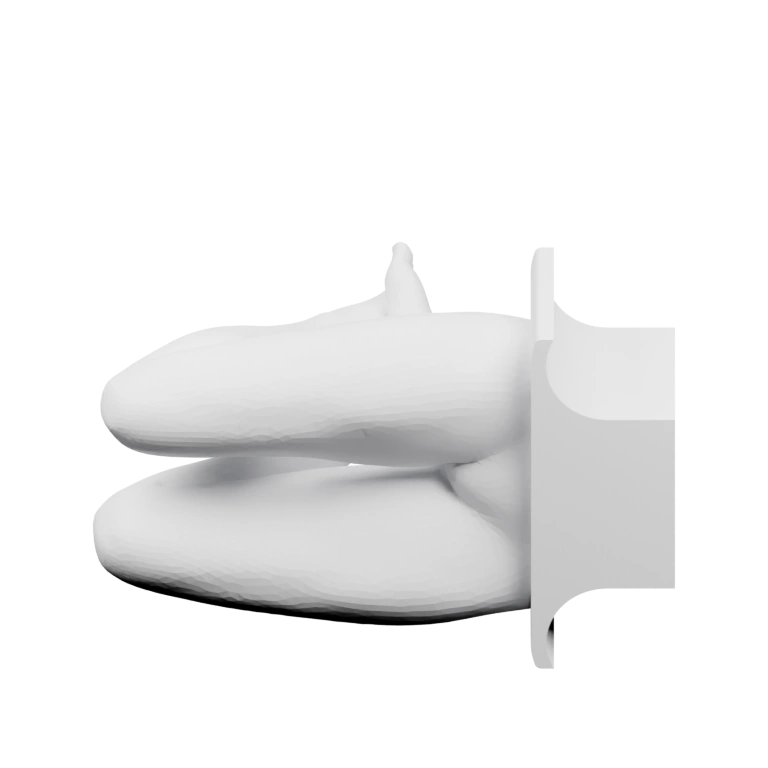 Фигурка с кубами на голове и ногами в разных позах