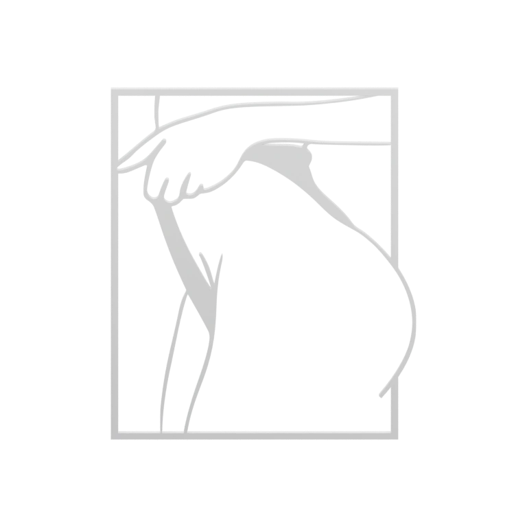 Фигурный элемент с переплетёнными линиями и рамкой