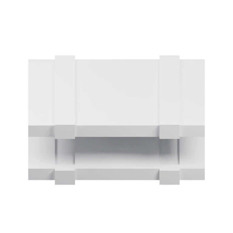 Прямоугольный корпус с вырезом и цилиндрической частью