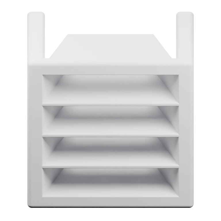 Прямоугольное отверстие с горизонтальными прорезями для воздуха