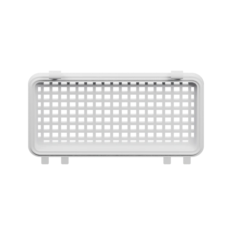 Прямоугольный элемент с перфорацией и выступами для крепления