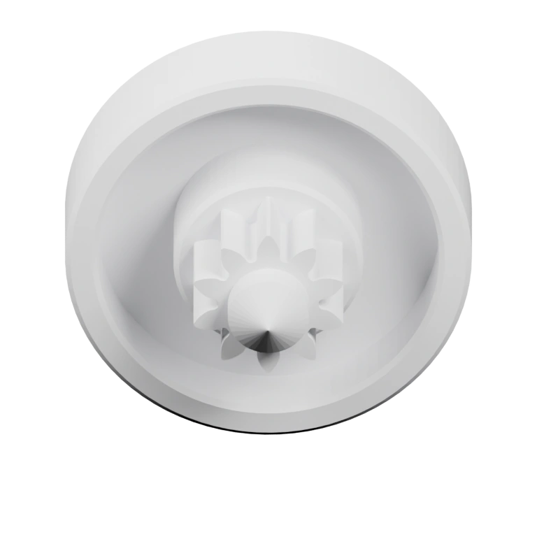 Круглая крышка с центральным винтовым элементом