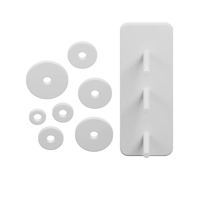 Устройство для фиксации круглых элементов на вертикальных поверхностях