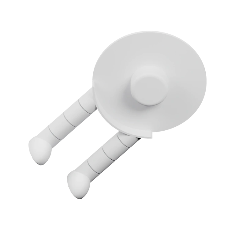 Круглая часть с двумя выступами для крепления