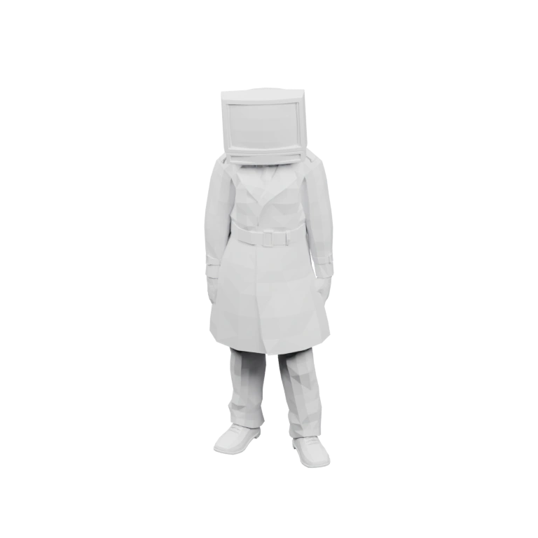 Статуэтка в костюме с головным убором и обувью