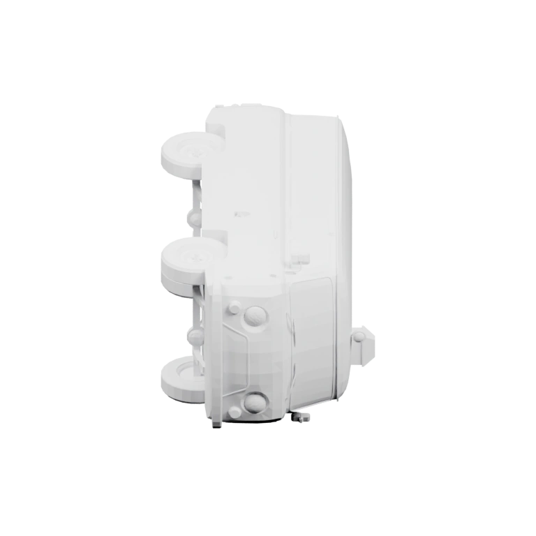 Классический автомобиль с высоким профилем и круглыми фарами