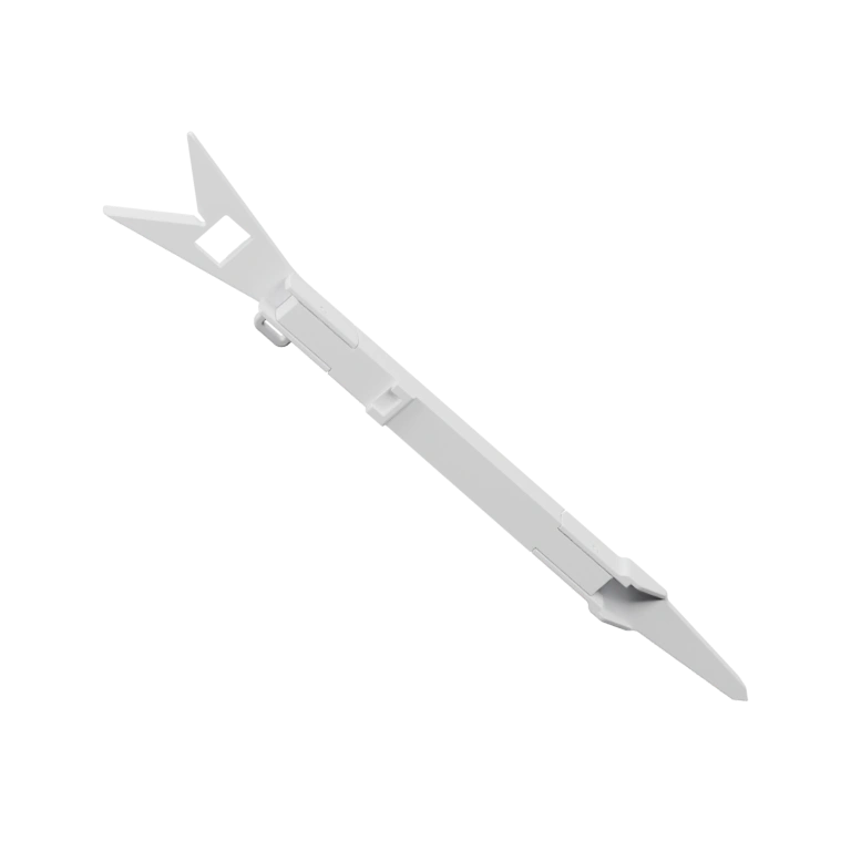 Длинный прямой элемент с захватами для фиксации