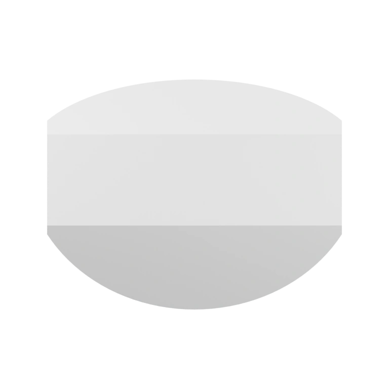 Гладкая форма с изогнутой поверхностью и резким ребром