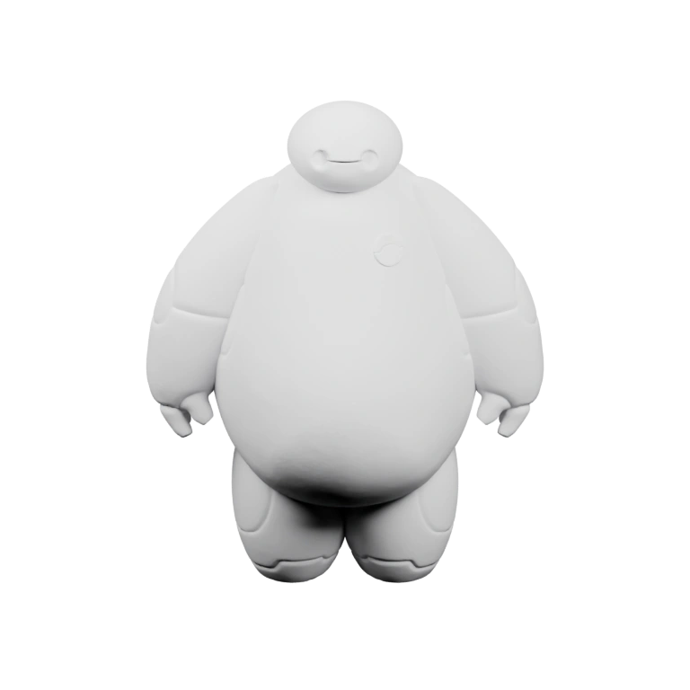 Мягкая фигурка с округлыми формами и улыбкой