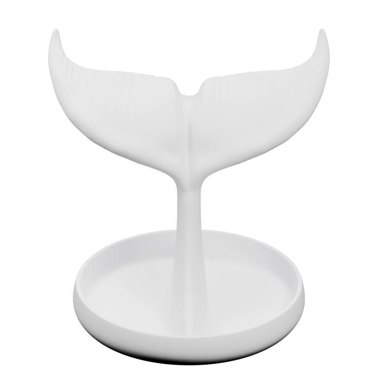 Узкая форма с двумя лопастями, установленная на круглом основании