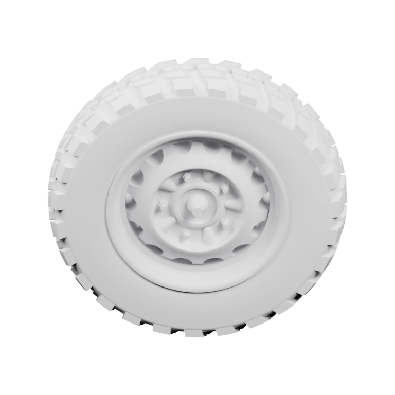 Круглая форма с рельефным протектором и внутренней частью