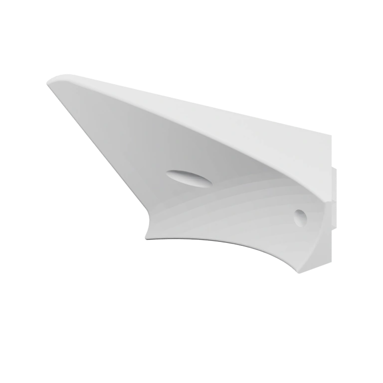 Изогнутый элемент с отверстиями и вырезами для крепления