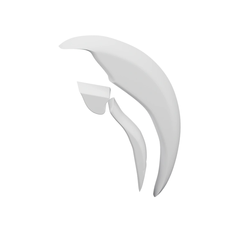 Изогнутая конструкция с выступами и отверстиями