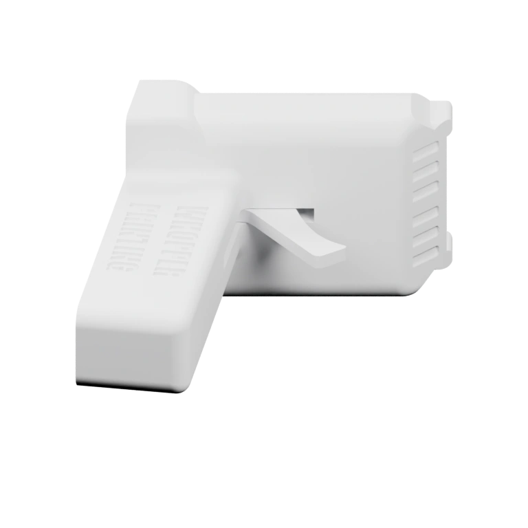 Симметричный механизм с защелками и выемками для крепления предметов