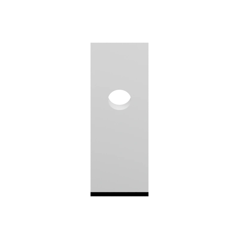 Прямоугольный элемент с отверстием и выгравированным словом вина