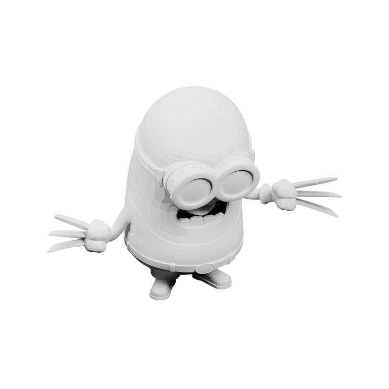 Круглая голова, очки, руки с пальцами, улыбка, ноги, тело