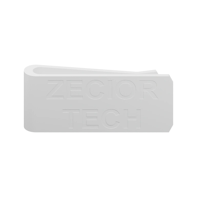 Узкая прямоугольная планка с выемкой и надписью