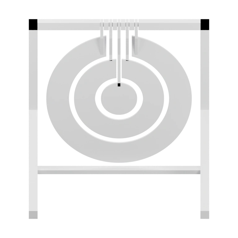Круглая секторная доска с цифрами и креплением