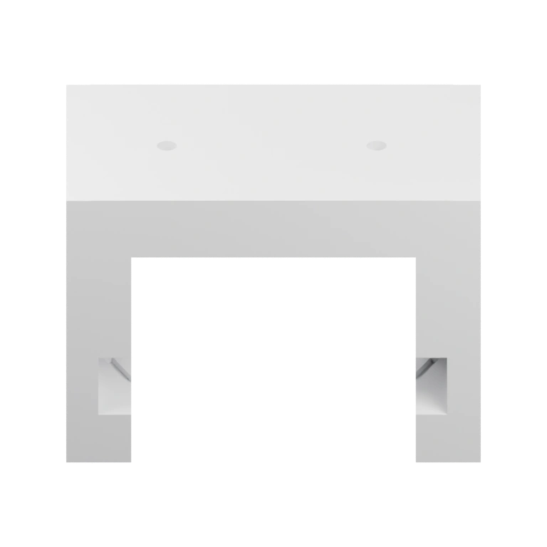 Симметричная форма с двумя отверстиями и выступами