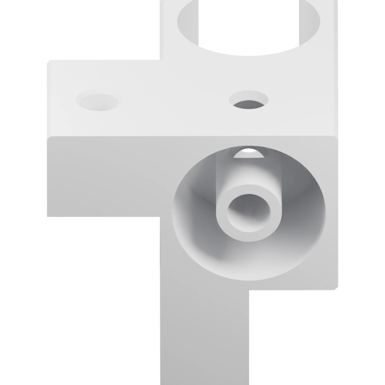 Имеет цилиндрическое отверстие и круглые выемки