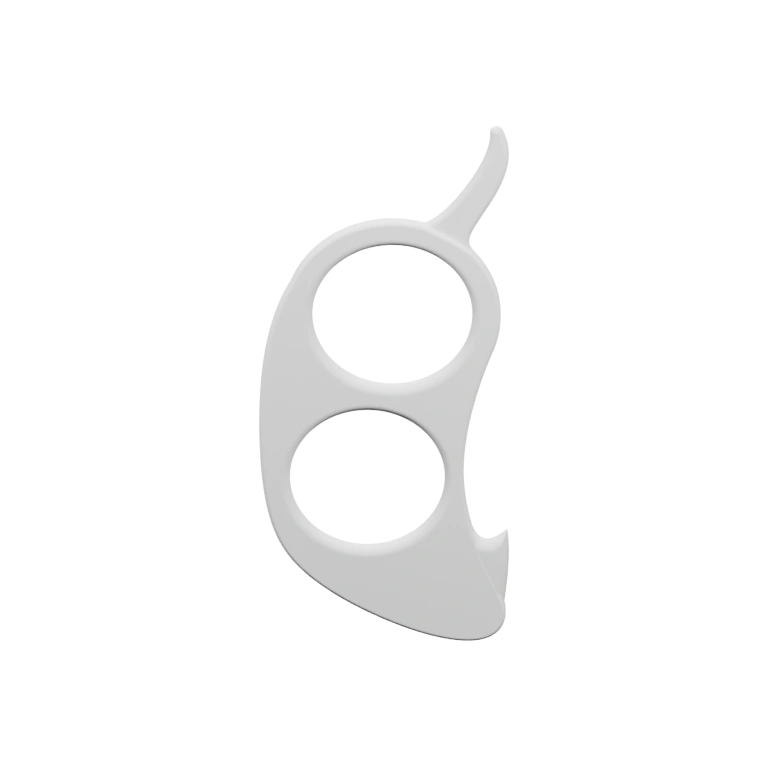 Форма с двумя круглыми отверстиями и выступами