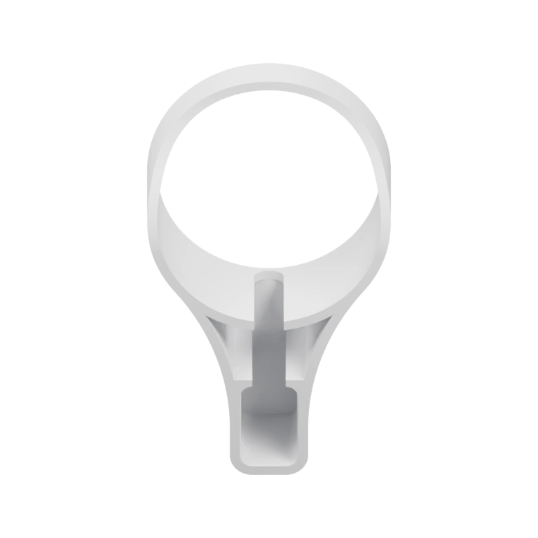 Круглая конструкция с выступом и отверстием для крепления