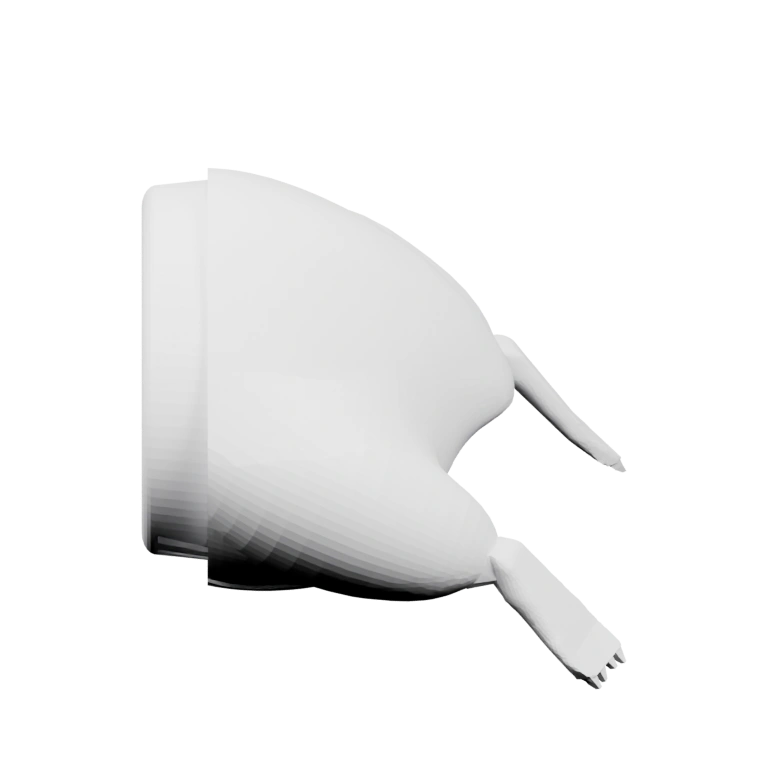 Фигурка с округлой формой и выступающими ушками