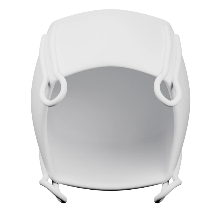 Имеет закрытую форму с застежками и внутренним покрытием