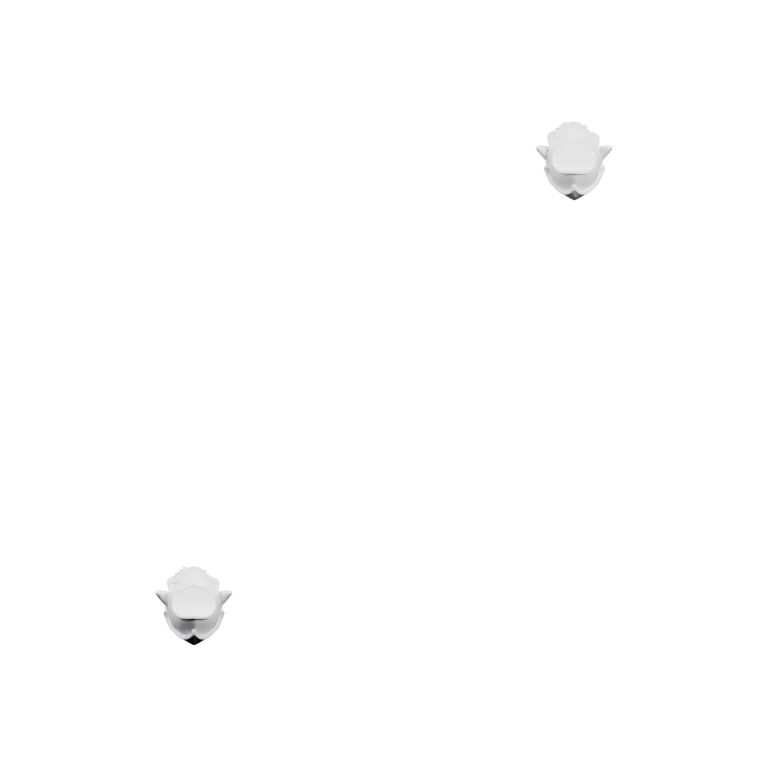 Симметричное тело с выступами и узорами