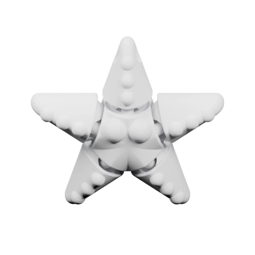 Звезда с декоративными элементами