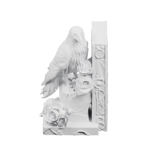 Статуэтка с вороном