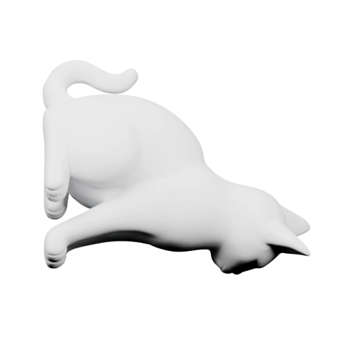 Сидячая фигурка кота