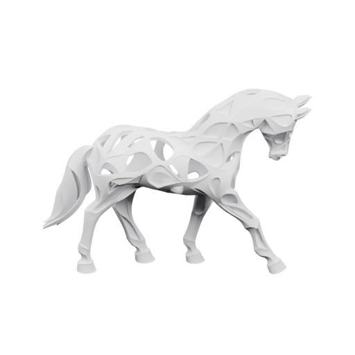 Фигурка коня с решётчатой структурой