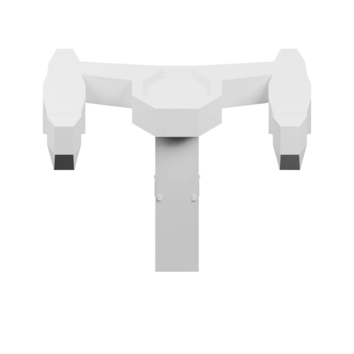 Крепление с двумя выступами