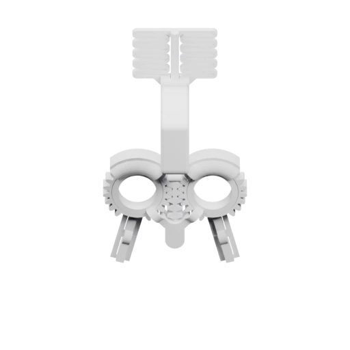 Крепление с зубчатыми колесами