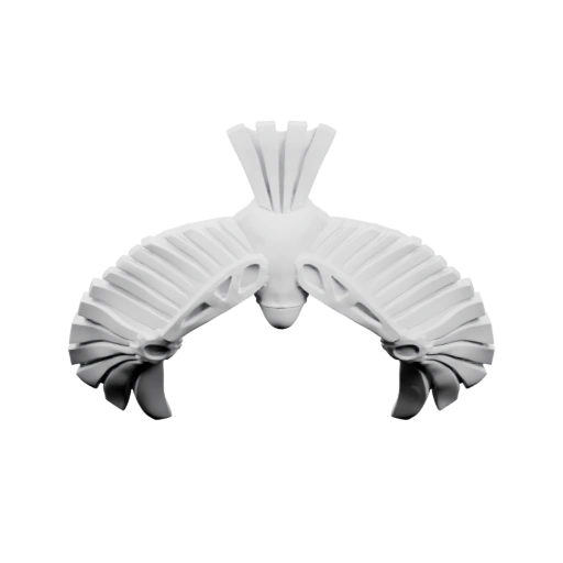 Декоративный элемент в форме крыльев