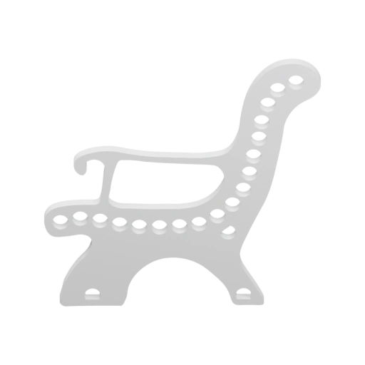 Скамейка с декоративными отверстиями