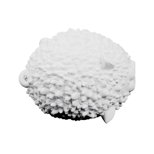 Пушистая фигурка с выступами