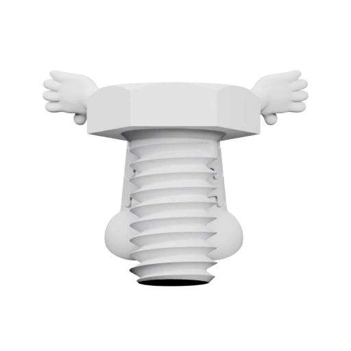 Шестигранная гайка с резьбой