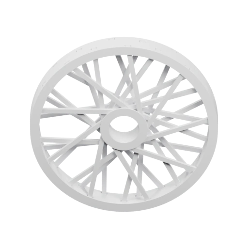 Колесо с радиальными спицами