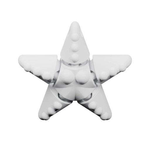 Звезда с декоративными элементами