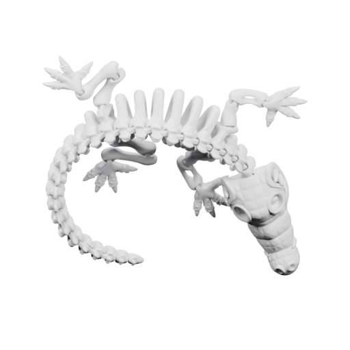 Скелет ящера