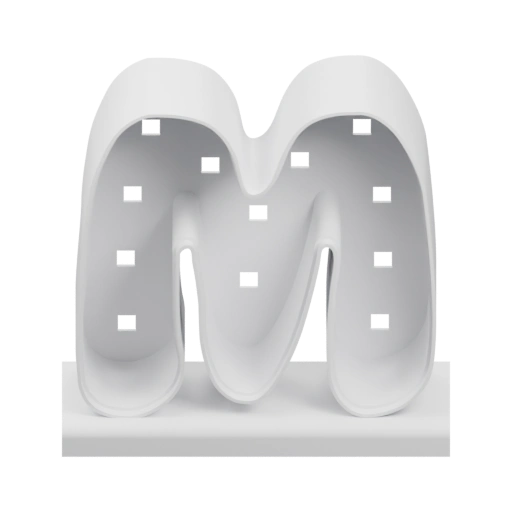 Буква м заглавная