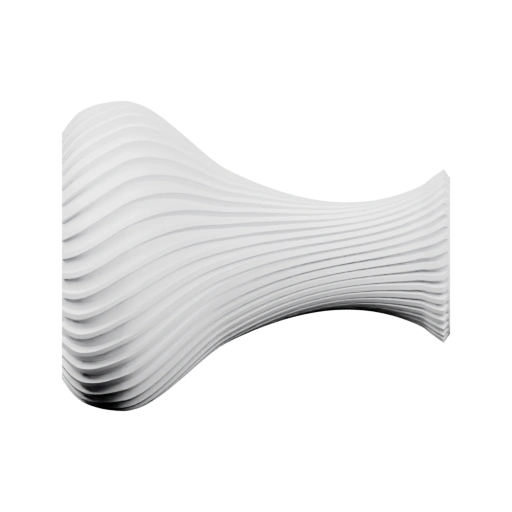 Ваза с ребристым корпусом