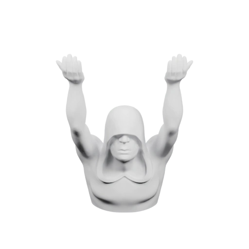 Фигурка с поднятыми руками